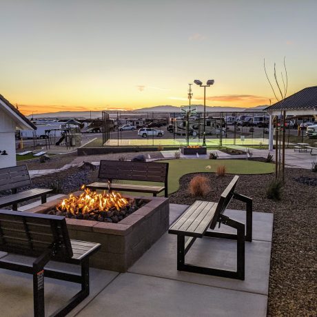 Recreational areas at Southern Utah RV Resort near St. George, Utah.